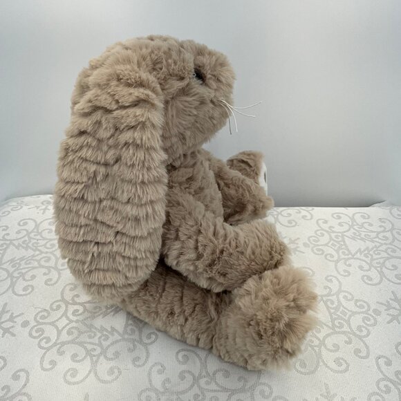 Bearington Plush Bunny Stuffed Animal Tan Fur Long Ears Realistic Detail - Picture 3 of 8